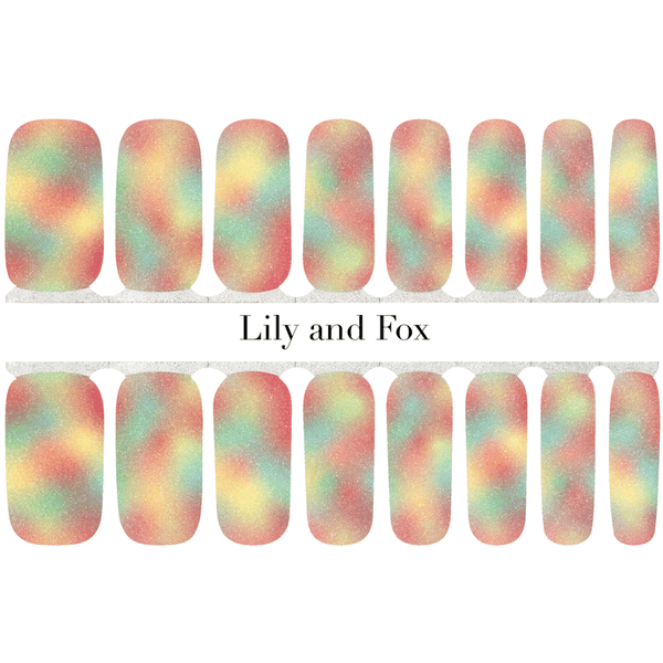 Lily And Fox Nail Wrap Fruity Haze Sleek Nail