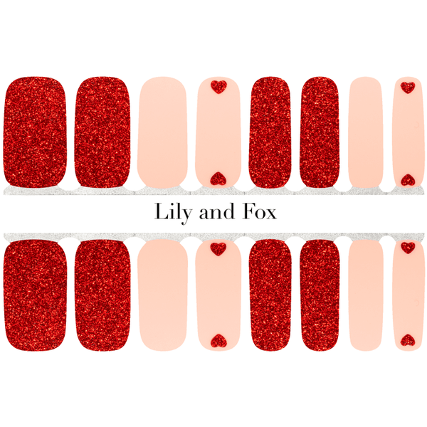 Lily And Fox - Nail Wrap - Will You Be My Valentine?