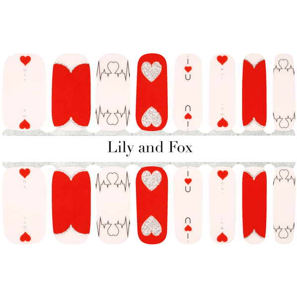 Lily and Fox - Nail Wrap - You Make My Heart Race