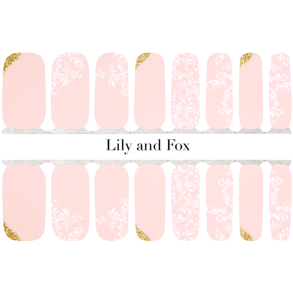 Lily and Fox - Nail Wrap - Blushing Bride