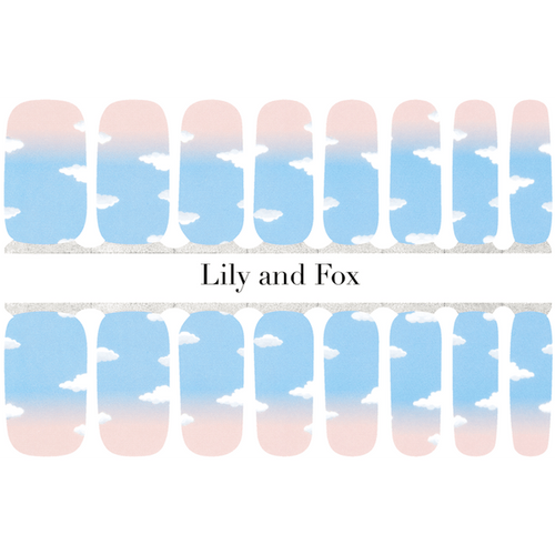 Lily and Fox - Nail Wrap - Marshmellow Clouds
