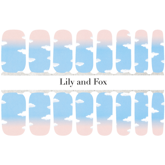 Lily and Fox - Nail Wrap - Marshmellow Clouds