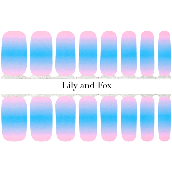 Scarlet Ombre (Glitter) Nail Wraps Online Shop - Lily and Fox - Lily and Fox  USA