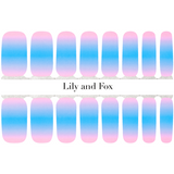 Lily and Fox - Nail Wrap - Bubblegum Sunset