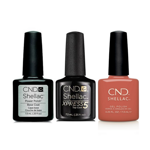 CND - Shellac Xpress5 Combo - Base, Top & Terracotta Dreams ( 0.25 oz )