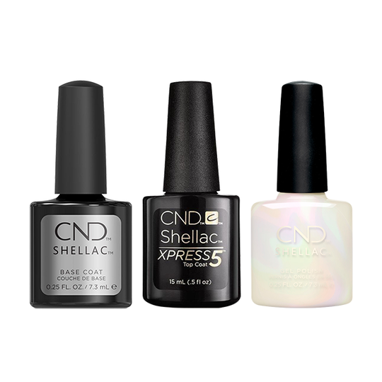 CND - Shellac Xpress5 Combo - Base, Top & Keep An Opal Mind (0.25 oz)