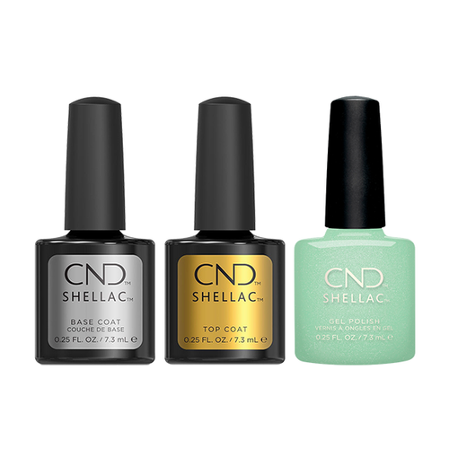 CND - Shellac Combo - Base, Top & Mint & Meditation