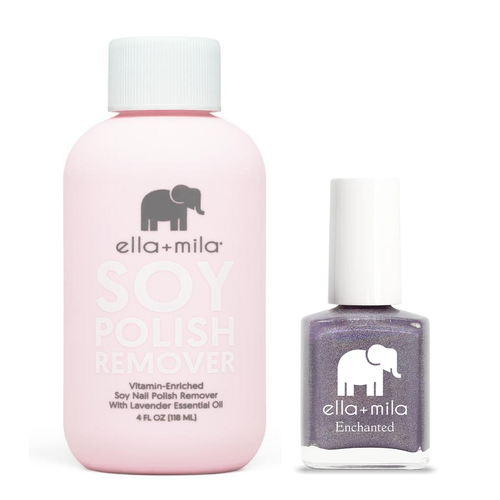 ella+mila - Soy Polish Remover & Violet Skies - .45oz