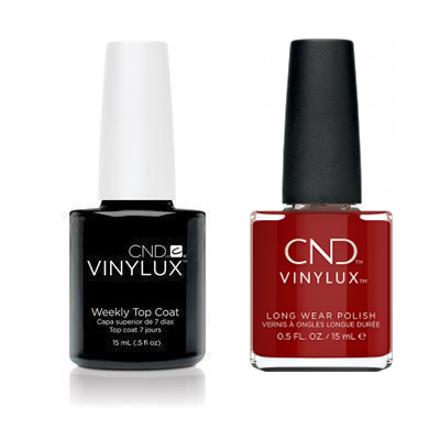 CND - Vinylux Topcoat & Bordeaux Babe 0.5 oz - #365