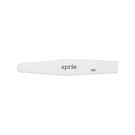 Apres - white nail file 100/180 grit - diamond