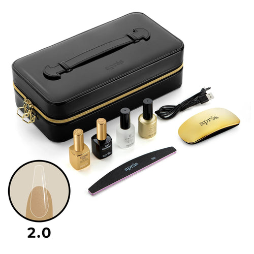 Apres - gel-x nail extension kit 2.0 - sculpted coffin long (600 pcs)