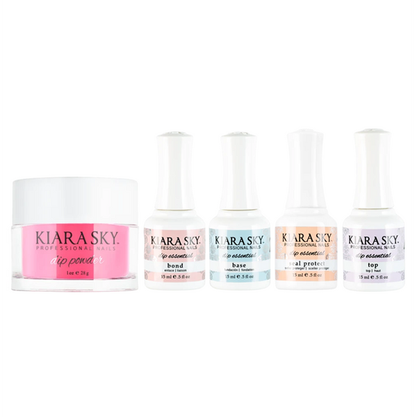 Kiara Sky Dip Powder Combo - Essentials Set & Back To The Fuchsia