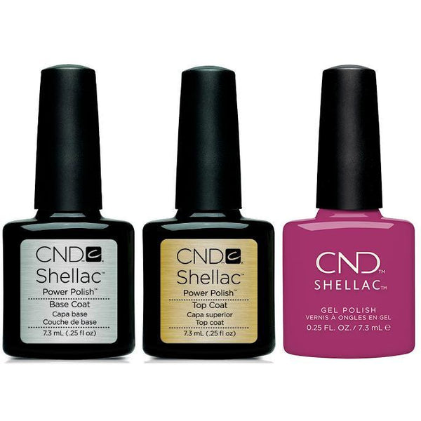 CND - Shellac Combo - Base, Top & Brazen – Sleek Nail