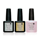 CND - Shellac Combo - Base, Top & B-Day Candle