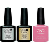 CND - Shellac Combo - Base, Top & Holographic