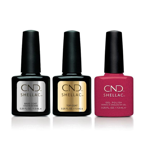 Shellac Firefighting CND - Shellac Combo - Base, Top & Kiss of Fire – Sleek Nail