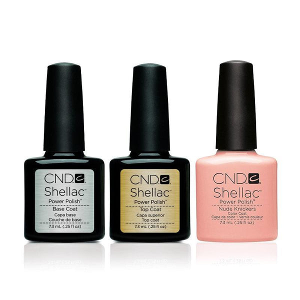 CND - Shellac Combo - Base, Top & Nude Knickers