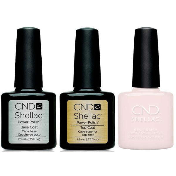 CND - Shellac Combo - Base, Top & Satin Slippers