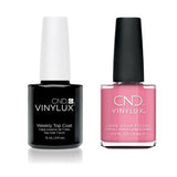 CND - Vinylux Topcoat & Kiss From A Rose 0.5 oz - #349