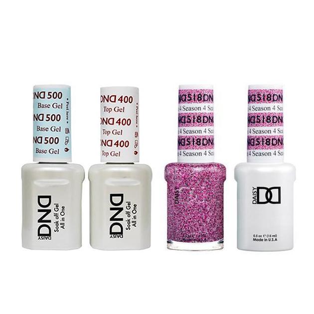 DND - Base, Top, Gel & Lacquer Combo - 4 Season - #518 – Sleek Nail