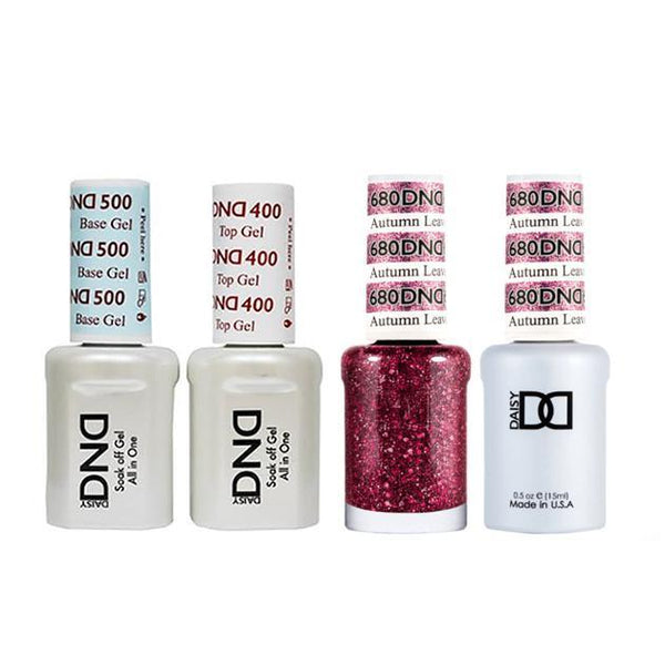 DND - Base, Top, Gel & Lacquer Combo - Autumn Leaves - #680