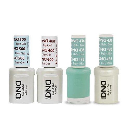 DND - Base, Top, Gel & Lacquer Combo - Baby Blue - #436