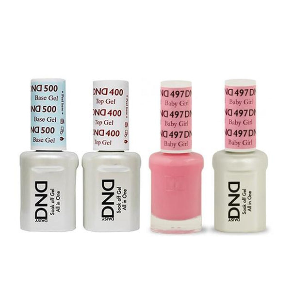 DND - Base, Top, Gel & Lacquer Combo - Baby Girl - #497