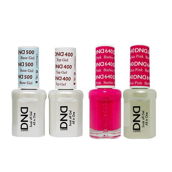 DND - Base, Top, Gel & Lacquer Combo - Barbie Pink - #640