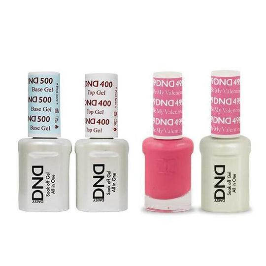 DND - Base, Top, Gel & Lacquer Combo - Be My Valentine - #499
