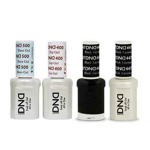 DND - Base, Top, Gel & Lacquer Combo - Black Licorice - #447