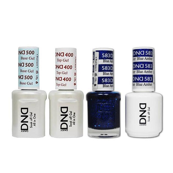 DND - Base, Top, Gel & Lacquer Combo - Blue Amber - #583