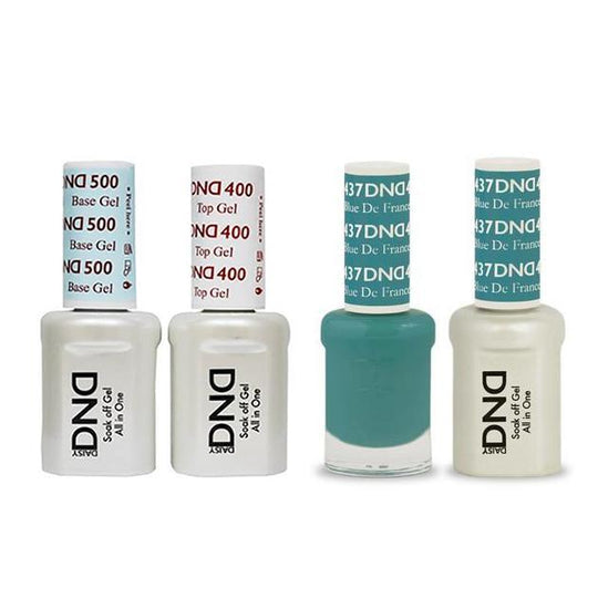 DND - Base, Top, Gel & Lacquer Combo - Blue De France - #437