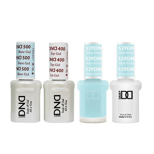 DND - Base, Top, Gel & Lacquer Combo - Blue River OR - #529