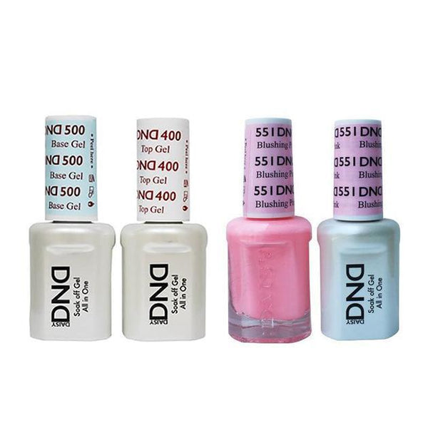 DND - Base, Top, Gel & Lacquer Combo - Blushing Pink - #551