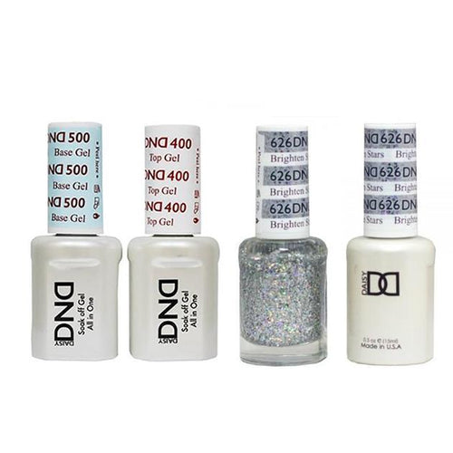 DND - Base, Top, Gel & Lacquer Combo - Brighten Stars - #626
