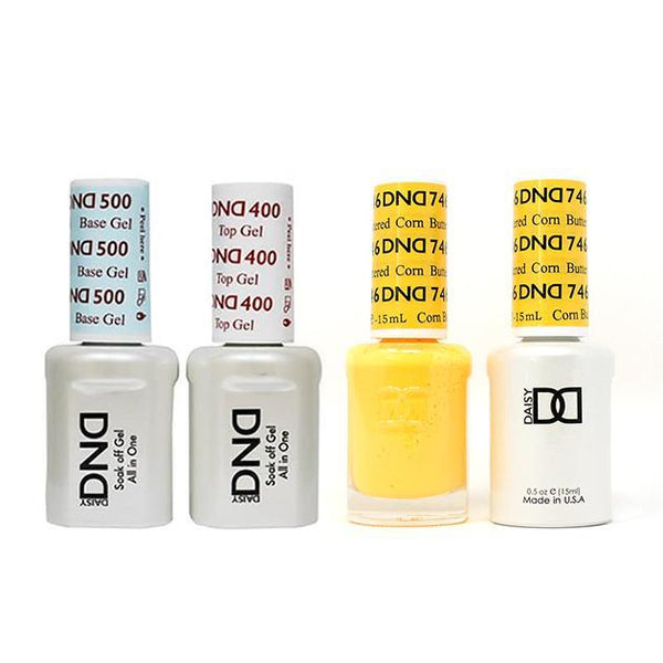 DND - Base, Top, Gel & Lacquer Combo - Buttered Corn - #746