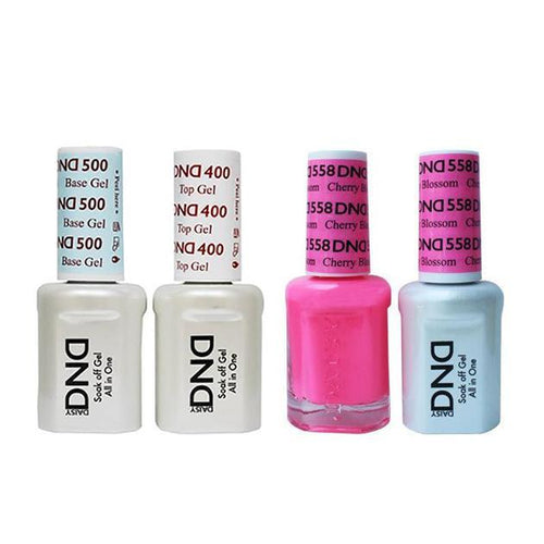 DND - Base, Top, Gel & Lacquer Combo - Cherry Blossom - #558