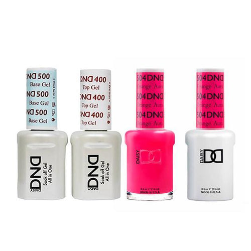 DND - Base, Top, Gel & Lacquer Combo - ColorOrange Aura - #504