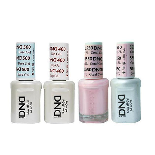 DND - Base, Top, Gel & Lacquer Combo - Coral Castle FL - #550