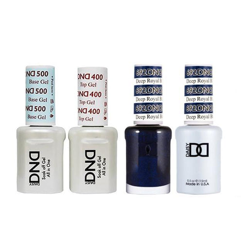 DND - Base, Top, Gel & Lacquer Combo - Deep Royal Blue - #692