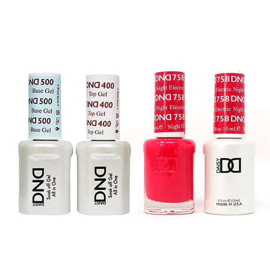 DND - Base, Top, Gel & Lacquer Combo - Electric Night - #758