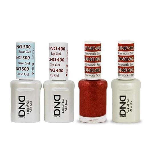 DND - Base, Top, Gel & Lacquer Combo - Firework Star - #402