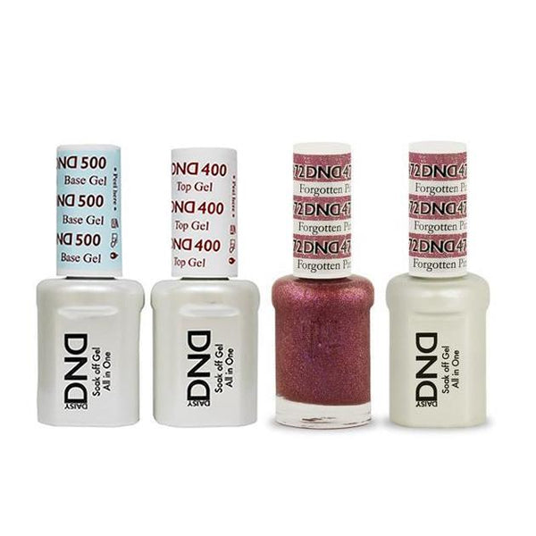 DND - Base, Top, Gel & Lacquer Combo - Forgotten Pink - #472