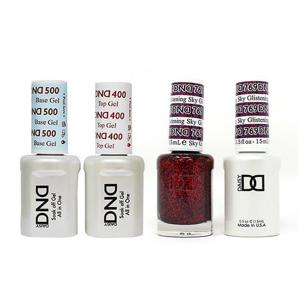 DND - Base, Top, Gel & Lacquer Combo - Glistening Sky - #769
