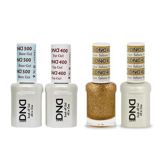 DND - Base, Top, Gel & Lacquer Combo - Golden Sahara Star - #401