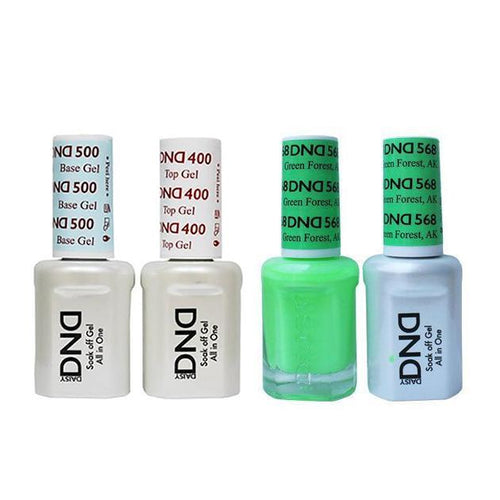 DND - Base, Top, Gel & Lacquer Combo - Green Forest AK - #568