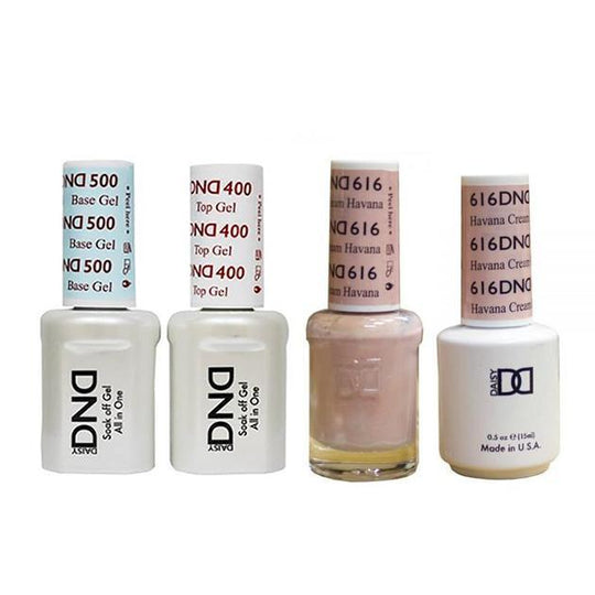 DND - Base, Top, Gel & Lacquer Combo - Havana Cream - #616