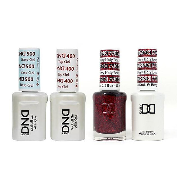 DND - Base, Top, Gel & Lacquer Combo - Holy Berry - #770