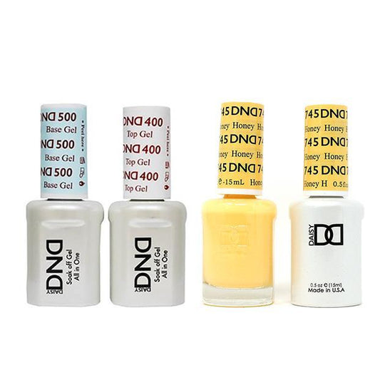 DND - Base, Top, Gel & Lacquer Combo - Honey - #745