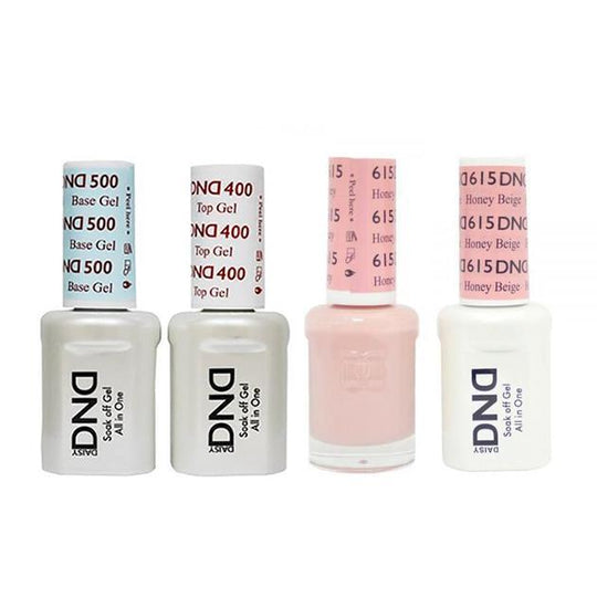 DND - Base, Top, Gel & Lacquer Combo - Honey Beige - #615